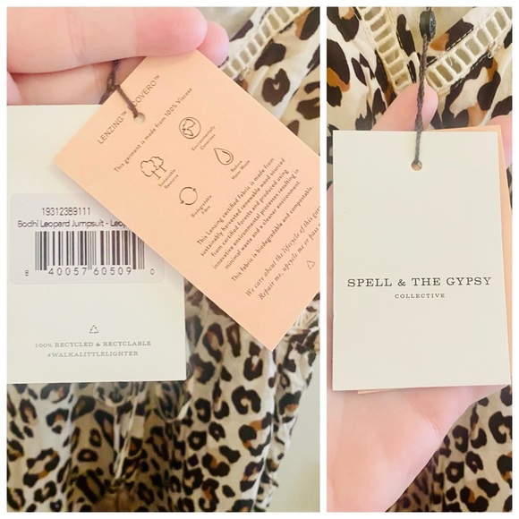 NWT Spell & the Gypsy Collective Bodhi Leopard Jumpsuit - Picture 15 of 15